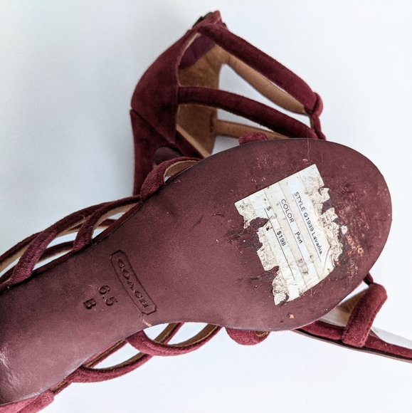 Coach Lavania Strappy Heel Sandals - Picture 6 of 6